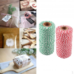 Two rolls 100 Meter Twine - Crafts Christmas Holiday for and Gift Wrapping