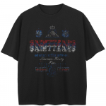 T&auml;navar&otilde;ivad Funny Graphic T-s&auml;rk Puuvillane T-s&auml;rk Unisex Topid Tees Suvine l&uuml;hikeste varrukatega T-s&auml;rk XL must