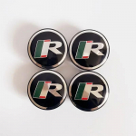 4 tk x 59 mm Letter R autoratta keskmise rummu katted X-Type S-Type F-Type XJ XF XE XK auto stiilitarvikutele 4pcs