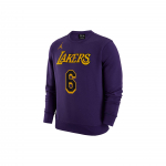 Jordan Los Angeles Lakers NBA Prindiga &Uuml;mmarguse Kaelusega Pikkade Varrukate Dressipluus Meeste Topid Lilla DR2409-504 S