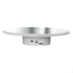 Elektriline mootoriga p&ouml;&ouml;rdalus, mitmeotstarbeline automaatne kingituste presentatsioonialus, akna p&ouml;&ouml;rlev alus. 25 cm White