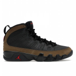Air Jordan 9 Retro Olive 2024 Meeste tossud Must True-Red Light-Olive HV4794-030 41