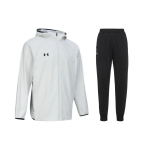 Under Armour Logo Treeningkootud Kapuutsiga Pikkade Varrukatega Kootud Jooksup&uuml;kste Komplekt Meeste komplektid 24600410-009+23600704-001 L