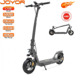 Elektriline t&otilde;ukeratas kokkupandav Joyor C10E 500W mootor ABE sertifikaat Tippkiirus 20 km/h 48V 10,4 Ah S&otilde;iduulatus 40 km Kandev&otilde;ime 120 kg 48V 10.4AH must