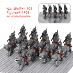 MOC Keskaja lotr Figuurid Ork S&otilde;durid R&ouml;&ouml;vel Vargr Hunt Elevant Ratsu R&uuml;&uuml;tlid Ehitusklotsid Klotsid M&auml;nguasjad lastele kingitused