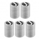 50pcs Stainless Steel SS304 Coiled Wire Helical Screw Thread Inserts M6 x 1.0 x 3D Length