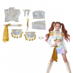 Rumi Zoey Mira Cosplay Kost&uuml;&uuml;m Kpop Deemon Huntrix Jahimehed Lastele T&uuml;druk Beebi Grupi Idol Rollim&auml;ng Halloweeni Karnevali &Uuml;likond 140cm
