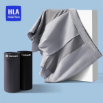 HLA Men's 5A Antibacterial Cotton Mesh Boxer Briefs 3-Pack 3XL