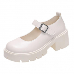 Mary Janes Kingad Naistele Lolita Must Lakknahast Kingad Platvormkiiludega Naiste Mood &Uuml;mar Nina T&uuml;druk &Uuml;li&otilde;pilane Cosplay Kingad 37 valge