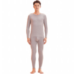 Hengyuanxiang Men's Round Neck Thin Thermal Underwear Set 3XL