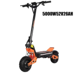X5 Elektriroller 6000W60V38V Kahekordne Vedrustus Amortisaatoriga Maksimaalne Kiirus 95 km/h 11 Tolli Maksimaalne L&auml;bis&otilde;it 90 km Maastikus&otilde;iduks X5=5000w 52v 26ah-tt**