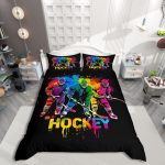 Homewish Laste K&auml;sipalli Tekikott Komplekt, Teismeliste Spordi Voodipesu Komplekt, Akvarell Pritsitud Tindi Voodikomplekt Poistele UK C 120x150cm 2pcs&set