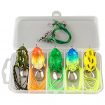5 tk Konna pehmed kalap&uuml;&uuml;gi landid topeltkonksudega Pehmed Ray Frog Swimbait Konna Lusikas kalap&uuml;&uuml;gis&ouml;&ouml;dad merevee magevee jaoks