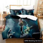 3D-prindiga My Chemical Romance voodipesukomplekt Poistele T&uuml;drukutele &Uuml;heinimese Queen Kingi Suuruses Tekikott Padjap&uuml;&uuml;r Voodi poisid T&auml;iskasvanud 70x133cm
