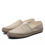 Meeste espadrillid Hennakangas Lamedad kingad Meeste &Otilde;mblus Linane kingad Slip-on Loaferid Vabaaja kingad Suurused Kalamehe S&otilde;idujalatsid 39 khaki