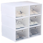 3 tk multifunktsionaalne suure suurusega kingade hoiukarp koos kaanega 33x24x13cm valge
