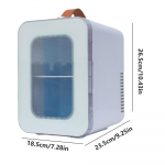 Kaasaskantav autok&uuml;lmik DC 12V elektriline jahutus- ja k&uuml;ttekast 6L mini-k&auml;mpingk&uuml;lmik auto elektroonikaseadmed valge