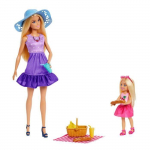 Barbie-Famille Et Amis-Barbie Pique-Nique-Coffret 2 Poup&eacute;es - 3 ans+- JBF43