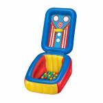 Piscine &agrave; balles - Bestway - Flip 'n Toss - Multicolore - 25 balles - 110x81x62 cm
