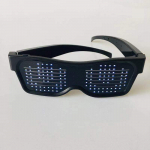 LED Magic USB laadimise DIY rakendus Juht Bluetoothi ​​helendavad prillid peole Blue light