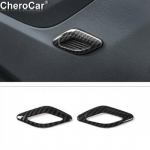 for 2017+ Chevrolet Camaro Inner Door Speaker Decor Ring Cover Trim Carbon Fiber
