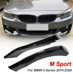 1 paar BMW F32 F33 F36 4. seeria 2014- M-Sport autode esikaitseraua lipspoiler s&uuml;sinikkiust v&auml;limus/l&auml;ikiv must &otilde;hujagajad must