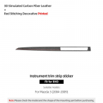 Betterhumz For Mazda 3 Axela 2004-2009 Made of Alcantara Auto Dashboard Panel trument Trim Stickers Car Interior Accessories Carbon Fiber RHD