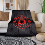 Manchester United Fliisist Tekk Diivanvoodi v&otilde;i Tooli jaoks Super Pehme Mugav Flanellist Visketekk 40x50in