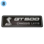 1 tk alumiiniumist GT350 GT500 auto kere embleem tagumine pagasiruumi m&auml;rk kleebis dekoratiivtarvikud 8