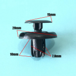 91512-SX0-003 Car Accessories Bumper Fasteners Push Pin Rivet Trim Clips for Honda car tools Auto Fasteners Clips 8mm 30/50pcs 30pcs