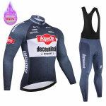 2026 Alpecin Pro Team-Termiline fliisist jalgrattariiete komplekt meestele, maantee, m&auml;giratas, jalgrattariided, MTB s&auml;rk, talv, uus S
