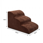 Libisemiskindlad lemmikloomatrepid: Pestav koera ja kassi redel voodi k&otilde;rvale v&otilde;i diivanile Two-layer 53*38*23cm pruun