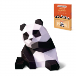 ORIGAMIPLANET 3D Origami Paberit&ouml;&ouml;riistade Komplekt Panda L&otilde;bus DIY 3D Panda Paberikunsti Mudel Teismelistele Lihtne K&auml;sit&ouml;&ouml;looma Kuju Skulptuur Kingituskomplekt Raamaturiiulile