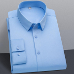 Stretch soliidsed kleit-s&auml;rgid meestele &Auml;riline pikkade varrukatega pehme mugav meeste pidulik s&auml;rk ilma esitaskuta S~6XL pluss suurus 6XL