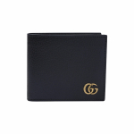Gucci GG Marmont Logo L&uuml;hike Kahekordne Nahast Rahakott Meeste Rahakott Must 428726-DJ20T-1000 Basic Set (Bag+Dust Bag)