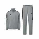 Adidas 3-Triibuline Taekwondo Klassikaline Retro Treeningjakk Ja Sirgete S&auml;&auml;ristega P&uuml;ksid Vabaaja Spordikomplekt Unisex Spordikomplekt TR30JR1TK-GYB+TR30PR1TK-GYB S