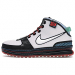 Nike Lebron 6 Slip Resistant Mid top Vintage Basketball Shoes Men's White Black 346526-181 45