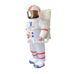 T&auml;iskasvanu astronaut t&auml;ispuhutav kost&uuml;&uuml;m kosmoser&uuml;&uuml; multifilmikost&uuml;&uuml;m kosmoser&uuml;&uuml; nukk kost&uuml;&uuml;m lavastus kost&uuml;&uuml;m One size fits all white
