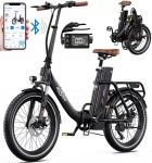 Foldable electric bicycle ONESPORT OT16-2, 250W motor, 48V 17AH battery, top speed 25km/h, cruising range 120km, 20*3.0 inch tires must