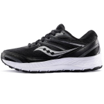 Saucony Cohesion 13 Mesh Cushioning Slip Resistant Lightweight Low top Casual Running Shoes Women's Black White S10559-1 35.5