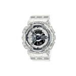CASIO Meeste vedelkristall/analoog kahekordse n&auml;idikuga seeria Valge kell GA-114RX-7AJR GA-114RX-7AJR White Strap