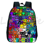M&auml;ngud Geometry Dash Seljakotid Angry Geometry Lasteaia seljakott V&auml;ike koolikott Laste seljakott Poistele T&uuml;drukutele Raamatukott Kingitused