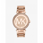 Michael Kors Parker Pav&eacute; Roosa kullatooniga k&auml;ekell MK5865 roosa kuldne v&auml;rv