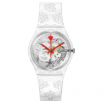 SWATCH Unisex 34mm Skelettkell SO28Z129 SO28Z129 Skeleton Dial
