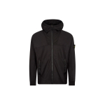 Stone Island &uuml;hev&auml;rviline kapuutsiga figuuri j&auml;rgiv pikkade varrukatega jakk Meeste jakid Must 801560354-V0029 XL