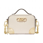Michael Kors Mk Estelle Kuldne Logo Krokodillimuster T&otilde;mblukuga Sulgemine Kaitsejalad Nahast Karp &Otilde;lakott Crossbody Mini Naiste &otilde;lakott 32F3G9EC0L-289 Basic Set (Bag+Dust Bag)