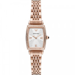 Emporio Armani Gianni T-Bar H&otilde;bedane Roosakuldne Metallist K&auml;ev&otilde;ru Naiste Kvartsikell AR11406 h&otilde;be