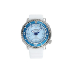 SEIKO Prospe Kvartsmehhanismiga Silikoonrihmaga K&auml;ekell Naiste K&auml;ekell Sinise sihverplaadiga SUT423P1 White Strap