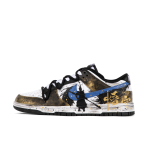 Nike Dunk Slip Resistant Abrasion Resistant Low top Skateboard Shoes Unisex Black Gold DD1391-100(Team186-) 40 black