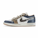 Jordan Air Jordan 1 Dust Sea Wanderer Kulumiskindlad Madalad Tallaosa Ketsid Meeste Valge Sinine 553558-169(team1731-) 44